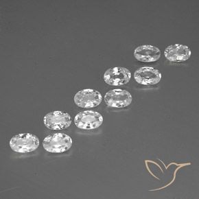 Shop natural 6.61ct ホワイト ジルコン gems, 楕円形, from カンボジア at GemSelect. In stock, global shipping!