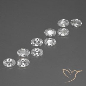 Shop natural 7.08ct ホワイト ジルコン gems, 楕円形, from カンボジア at GemSelect. In stock, global shipping!
