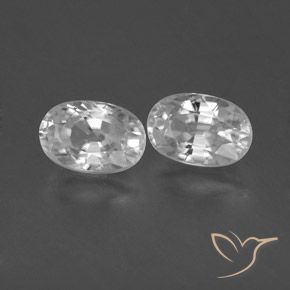 Shop natural 1.73ct ホワイト ジルコン gems, 楕円形, from カンボジア at GemSelect. In stock, global shipping!