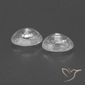 Shop natural 1.73ct ホワイト ジルコン gems, 楕円形, from カンボジア at GemSelect. In stock, global shipping!