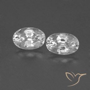 Shop natural 1.70ct ホワイト ジルコン gems, 楕円形, from カンボジア at GemSelect. In stock, global shipping!