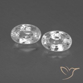 Shop natural 1.62ct ホワイト ジルコン gems, 楕円形, from カンボジア at GemSelect. In stock, global shipping!