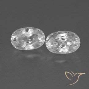Shop natural 1.66ct ホワイト ジルコン gems, 楕円形, from カンボジア at GemSelect. In stock, global shipping!