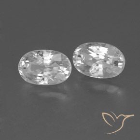 Shop natural 1.66ct ホワイト ジルコン gems, 楕円形, from カンボジア at GemSelect. In stock, global shipping!