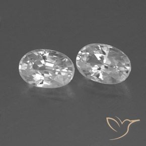 Shop natural 1.66ct ホワイト ジルコン gems, 楕円形, from カンボジア at GemSelect. In stock, global shipping!
