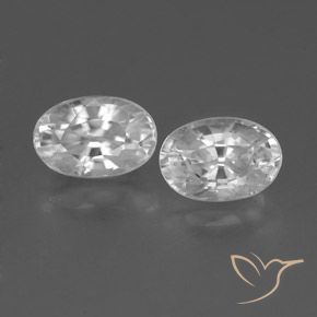 Shop natural 1.65ct ホワイト ジルコン gems, 楕円形, from カンボジア at GemSelect. In stock, global shipping!