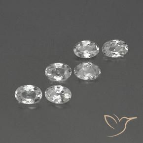 Shop natural 4.26ct ホワイト ジルコン gems, 楕円形, from カンボジア at GemSelect. In stock, global shipping!