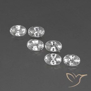 Shop natural 4.76ct ホワイト ジルコン gems, 楕円形, from カンボジア at GemSelect. In stock, global shipping!