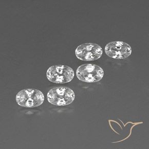 Shop natural 5.01ct ホワイト ジルコン gems, 楕円形, from カンボジア at GemSelect. In stock, global shipping!
