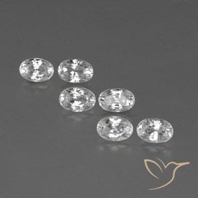 Shop natural 4.92ct ホワイト ジルコン gems, 楕円形, from カンボジア at GemSelect. In stock, global shipping!