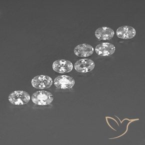 Shop natural 7.66ct ホワイト ジルコン gems, 楕円形, from カンボジア at GemSelect. In stock, global shipping!