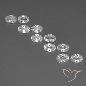 Shop natural 6.94ct ホワイト ジルコン gems, 楕円形, from カンボジア at GemSelect. In stock, global shipping!
