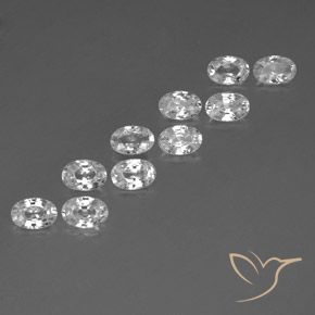 Shop natural 6.94ct ホワイト ジルコン gems, 楕円形, from カンボジア at GemSelect. In stock, global shipping!