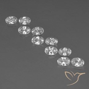 Shop natural 7.92ct ホワイト ジルコン gems, 楕円形, from カンボジア at GemSelect. In stock, global shipping!