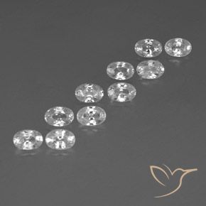 Shop natural 7.73ct ホワイト ジルコン gems, 楕円形, from カンボジア at GemSelect. In stock, global shipping!