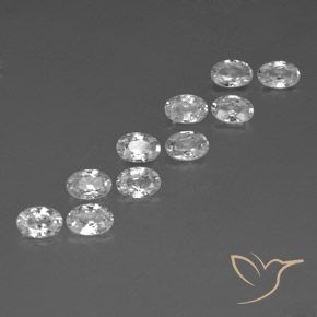 Shop natural 6.68ct ホワイト ジルコン gems, 楕円形, from カンボジア at GemSelect. In stock, global shipping!