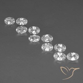 Shop natural 7.59ct ホワイト ジルコン gems, 楕円形, from カンボジア at GemSelect. In stock, global shipping!