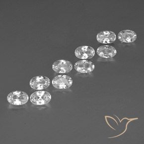 Shop natural 7.59ct ホワイト ジルコン gems, 楕円形, from カンボジア at GemSelect. In stock, global shipping!
