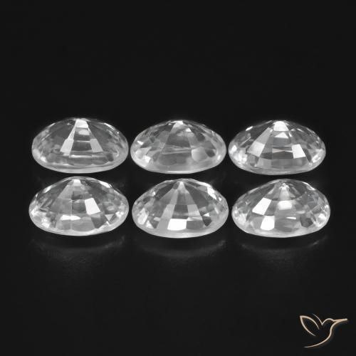 Shop natural 5.24ct ホワイト ジルコン gems, 楕円形, from カンボジア at GemSelect. In stock, global shipping!