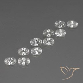 Shop natural 7.55ct ホワイト ジルコン gems, 楕円形, from カンボジア at GemSelect. In stock, global shipping!