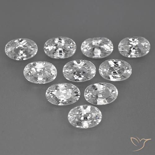Shop natural 8.33ct ホワイト ジルコン gems, 楕円形, from カンボジア at GemSelect. In stock, global shipping!