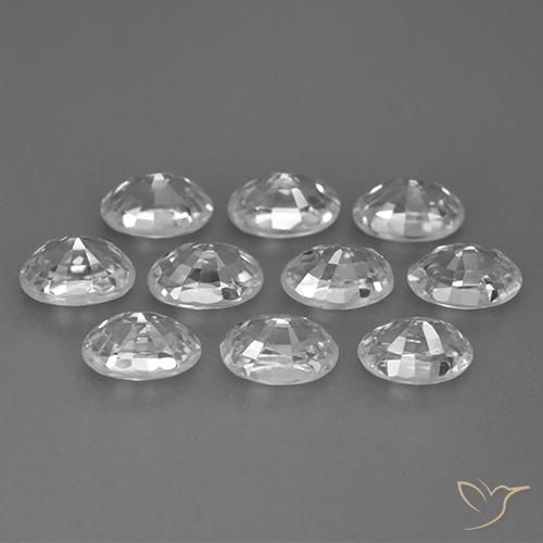 Shop natural 8.33ct ホワイト ジルコン gems, 楕円形, from カンボジア at GemSelect. In stock, global shipping!