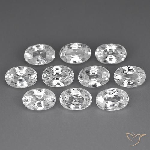 Shop natural 7.43ct ホワイト ジルコン gems, 楕円形, from カンボジア at GemSelect. In stock, global shipping!