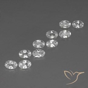 Shop natural 7.50ct ホワイト ジルコン gems, 楕円形, from カンボジア at GemSelect. In stock, global shipping!