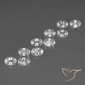 Shop natural 8.09ct ホワイト ジルコン gems, 楕円形, from カンボジア at GemSelect. In stock, global shipping!