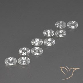 Shop natural 8.15ct ホワイト ジルコン gems, 楕円形, from カンボジア at GemSelect. In stock, global shipping!