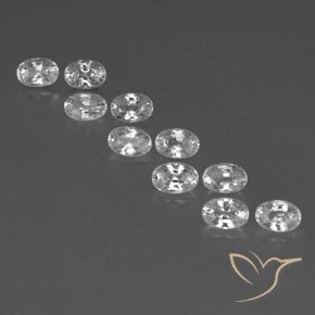 Shop natural 8.25ct ホワイト ジルコン gems, 楕円形, from カンボジア at GemSelect. In stock, global shipping!