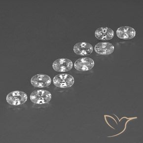 Shop natural 8.25ct ホワイト ジルコン gems, 楕円形, from カンボジア at GemSelect. In stock, global shipping!