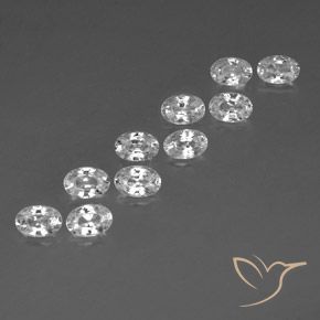 Shop natural 7.23ct ホワイト ジルコン gems, 楕円形, from カンボジア at GemSelect. In stock, global shipping!