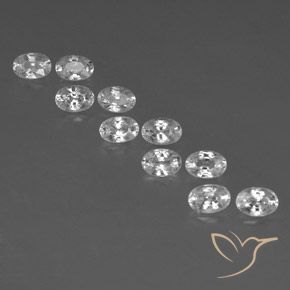 Shop natural 7.58ct ホワイト ジルコン gems, 楕円形, from カンボジア at GemSelect. In stock, global shipping!