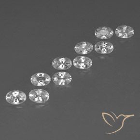 Shop natural 7.58ct ホワイト ジルコン gems, 楕円形, from カンボジア at GemSelect. In stock, global shipping!
