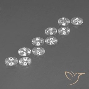Shop natural 7.93ct ホワイト ジルコン gems, 楕円形, from カンボジア at GemSelect. In stock, global shipping!
