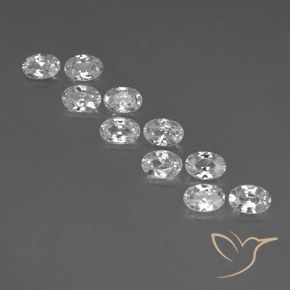Shop natural 7.27ct ホワイト ジルコン gems, 楕円形, from カンボジア at GemSelect. In stock, global shipping!