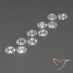 Shop natural 7.27ct ホワイト ジルコン gems, 楕円形, from カンボジア at GemSelect. In stock, global shipping!