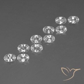 Shop natural 7.96ct ホワイト ジルコン gems, 楕円形, from カンボジア at GemSelect. In stock, global shipping!