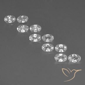 Shop natural 7.51ct ホワイト ジルコン gems, 楕円形, from カンボジア at GemSelect. In stock, global shipping!
