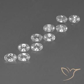 Shop natural 7.51ct ホワイト ジルコン gems, 楕円形, from カンボジア at GemSelect. In stock, global shipping!