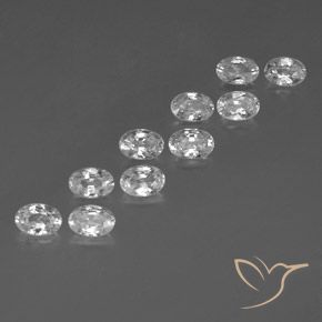 Shop natural 7.35ct ホワイト ジルコン gems, 楕円形, from カンボジア at GemSelect. In stock, global shipping!