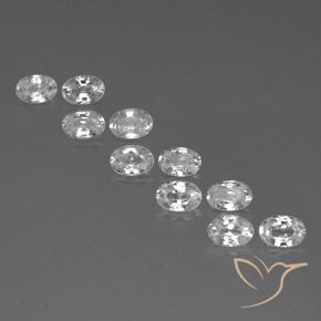 Shop natural 7.21ct ホワイト ジルコン gems, 楕円形, from カンボジア at GemSelect. In stock, global shipping!