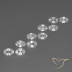 Shop natural 7.21ct ホワイト ジルコン gems, 楕円形, from カンボジア at GemSelect. In stock, global shipping!