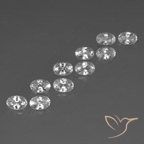 Shop natural 7.90ct ホワイト ジルコン gems, 楕円形, from カンボジア at GemSelect. In stock, global shipping!