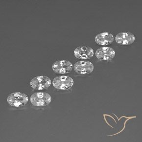 Shop natural 7.39ct ホワイト ジルコン gems, 楕円形, from カンボジア at GemSelect. In stock, global shipping!