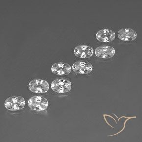 Shop natural 8.14ct ホワイト ジルコン gems, 楕円形, from カンボジア at GemSelect. In stock, global shipping!
