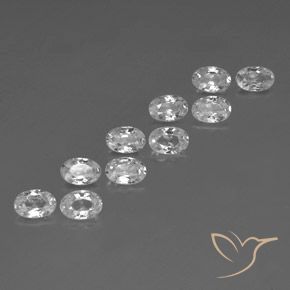 Shop natural 6.95ct ホワイト ジルコン gems, 楕円形, from カンボジア at GemSelect. In stock, global shipping!