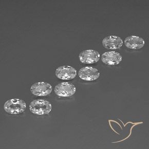 Shop natural 6.80ct ホワイト ジルコン gems, 楕円形, from カンボジア at GemSelect. In stock, global shipping!