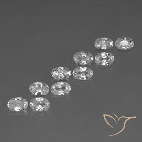 Shop natural 7.41ct ホワイト ジルコン gems, 楕円形, from カンボジア at GemSelect. In stock, global shipping!